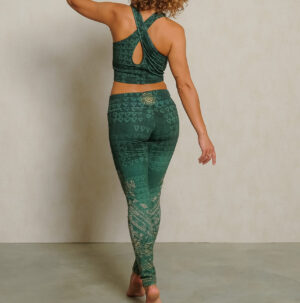 Yoga Leggings, Buddhi smaragd - S