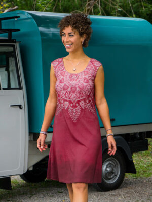 Kleid Mandala, himbeer