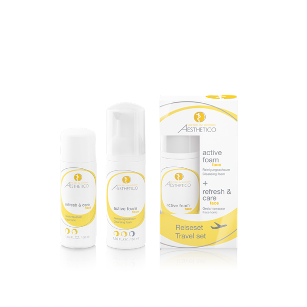 AESTHETICO Reiseset refresh & care avtive foam